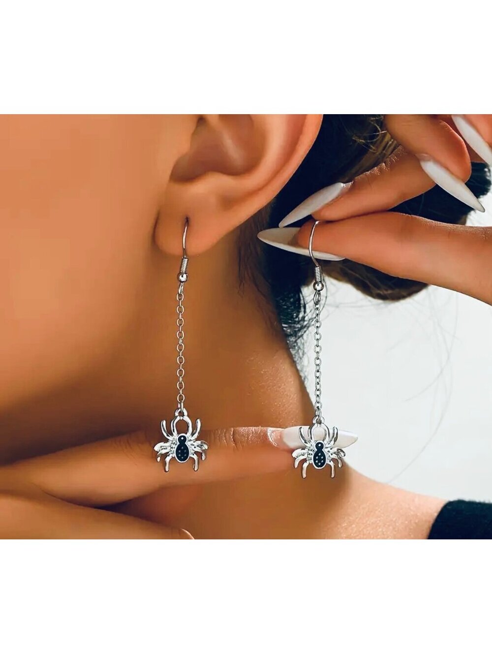 New - Elegant Spider Drop & Dangle Earrings